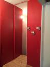 Philippe Nourisson, Menuisier- - agencement-decoration-interieur - catalogue-placard-dressing - Placard d'entrée en stratifié rouge